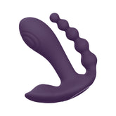 Vive Kata - Pulse Wave & Vibrating Double Penetration Vibrator - Purple